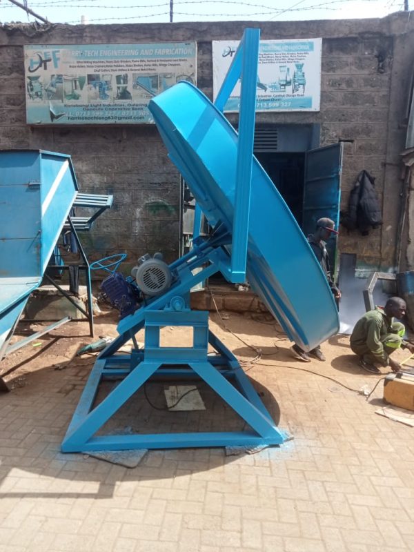 Pan mixer side view